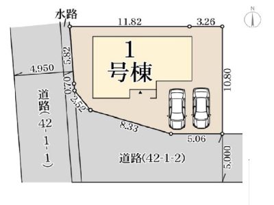 陽当たりが良く開放感のある南西角地