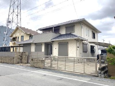 南側道路に面した１００坪越えの敷地(外観)